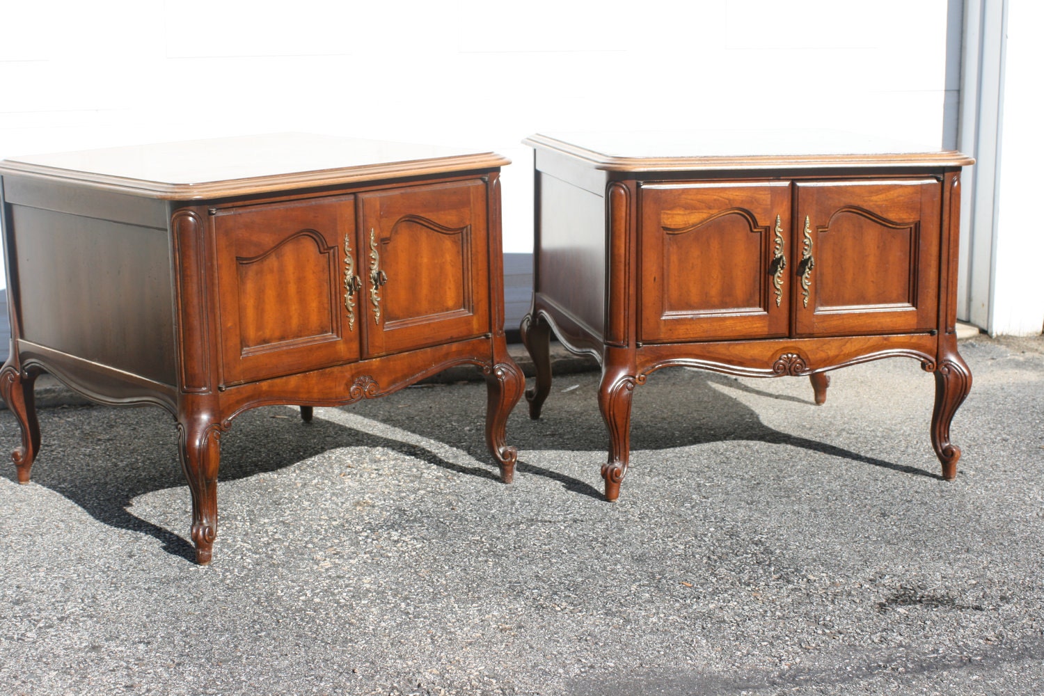 Vintage French Provincial Pair of Tables - PAINTED TO ORDER