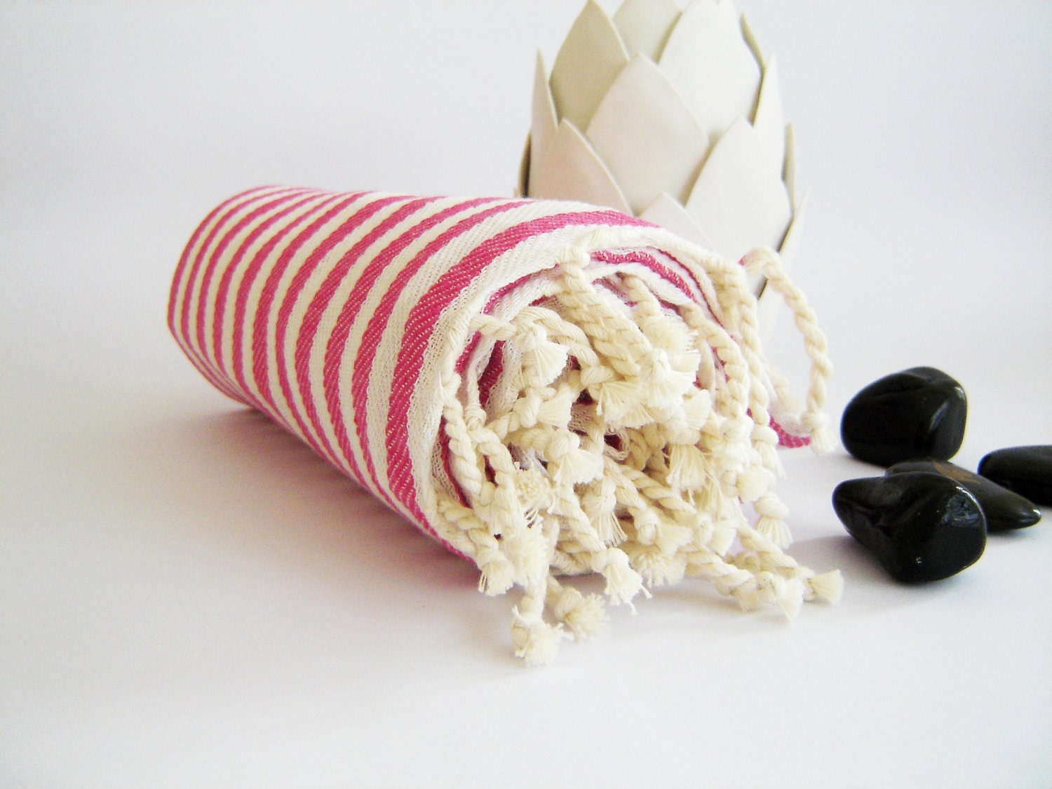 High quality Turkish Towel: Peshtemal, Bath, Beach, Spa Towel, Pink