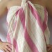 Turkish Bath Towel, Peshtemal, Beach, Spa, Yoga Towel, Sarong, 100% Cotton, DeepPink