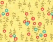 Three (3) yards - ON SALE - Lovely Circle Flower  by Sandy Gervais in Daffodil 17574 14 - quilting fabric - cotton fabric