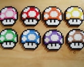 Mario Mushroom Coasters Sprite Set of 8