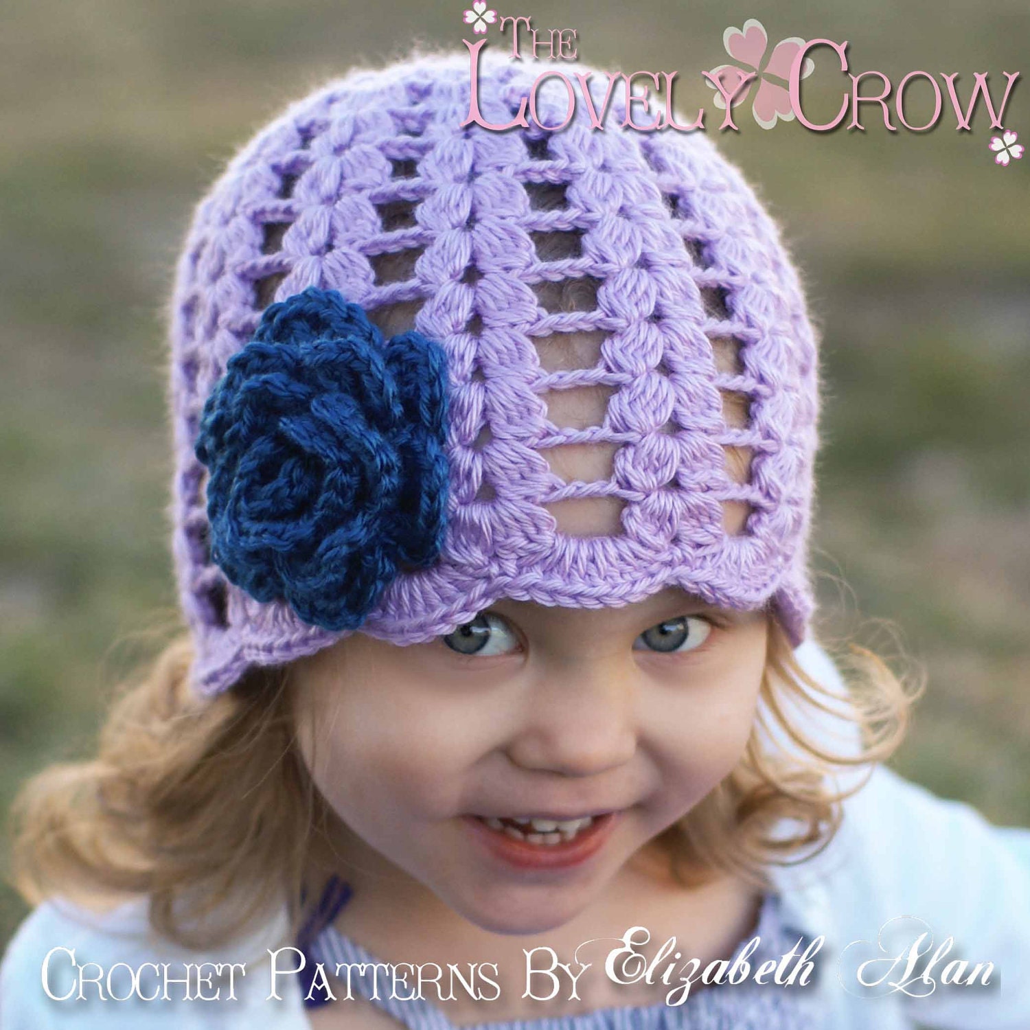 Rose Beanie Crochet Pattern  for SPRING PROMISES BEANIE digital