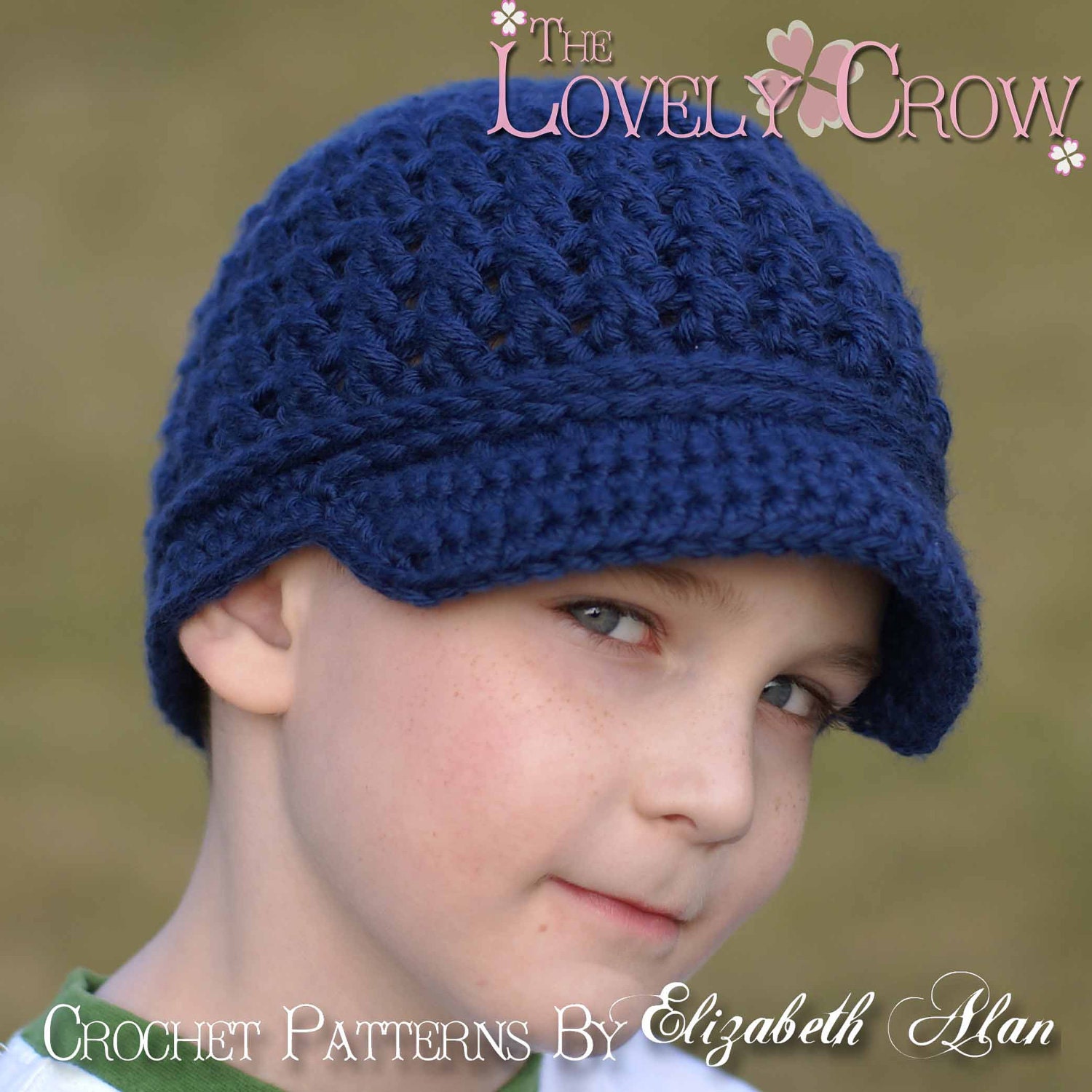 Newsboy Hat Crochet Pattern   LITTLE SPORT NEWSBOY hat digital