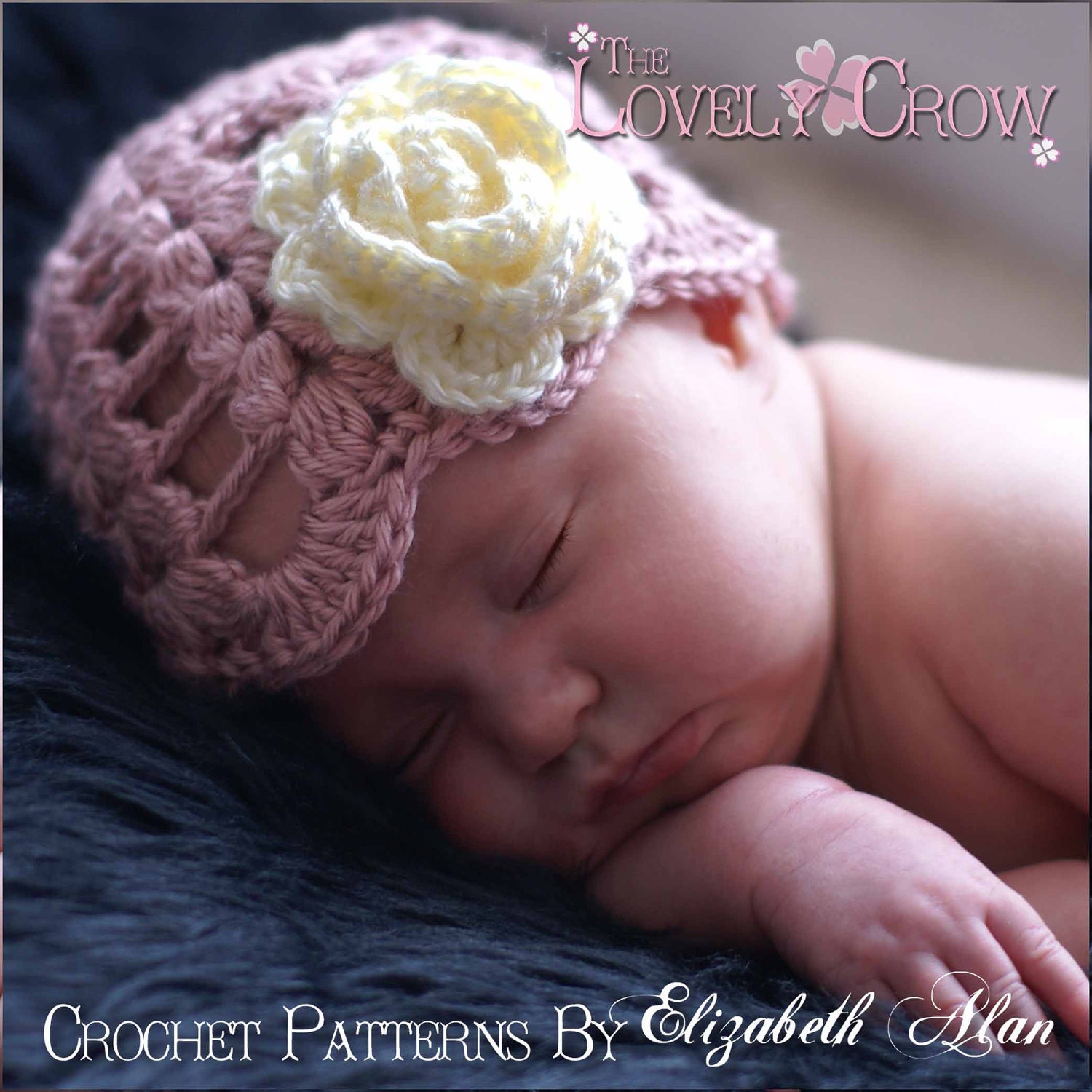 Baby Beanie Crochet Pattern for SPRING PROMISES BEANIE