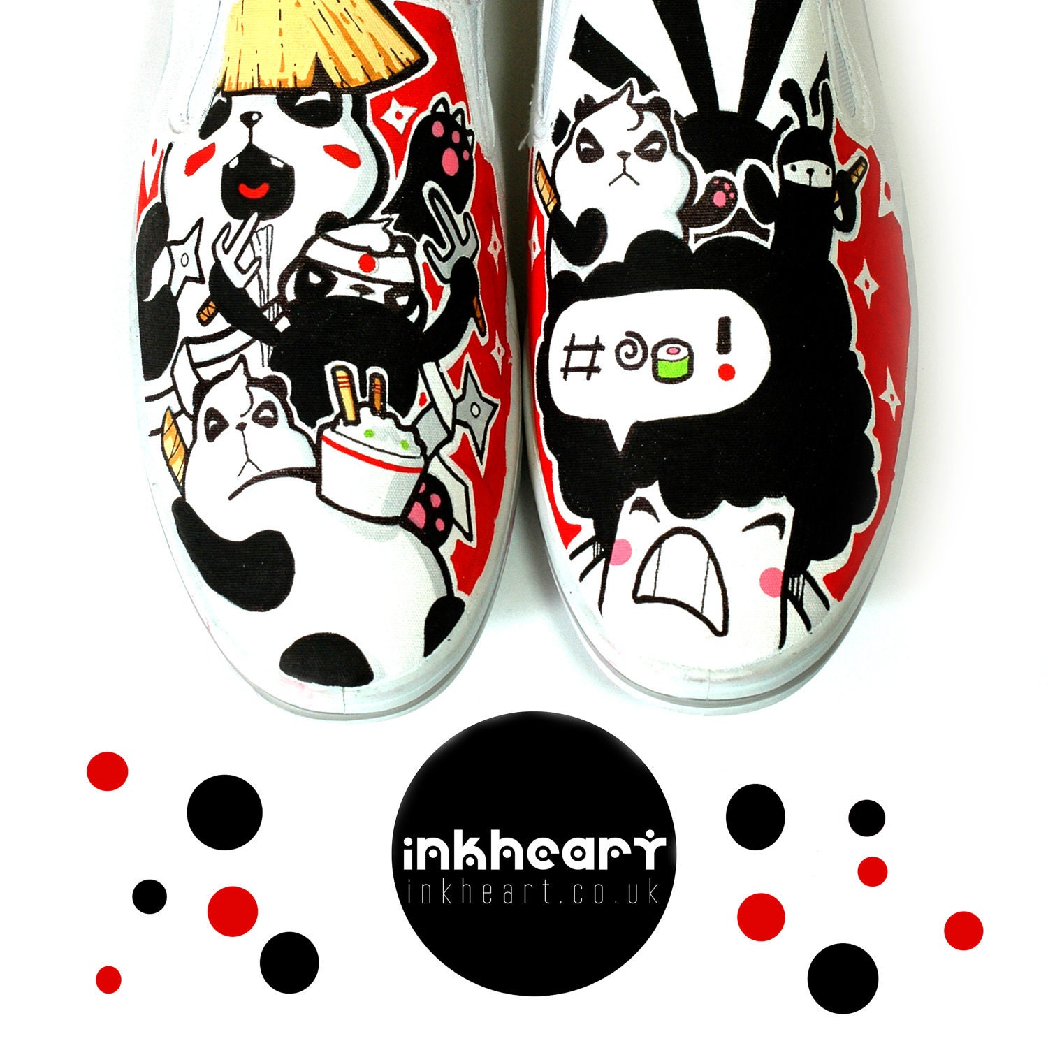 Shoes Custom Samurai & Panda