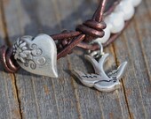 Hunger Games Mockingjay Inspired Peeta Mellark Pearl Bracelet