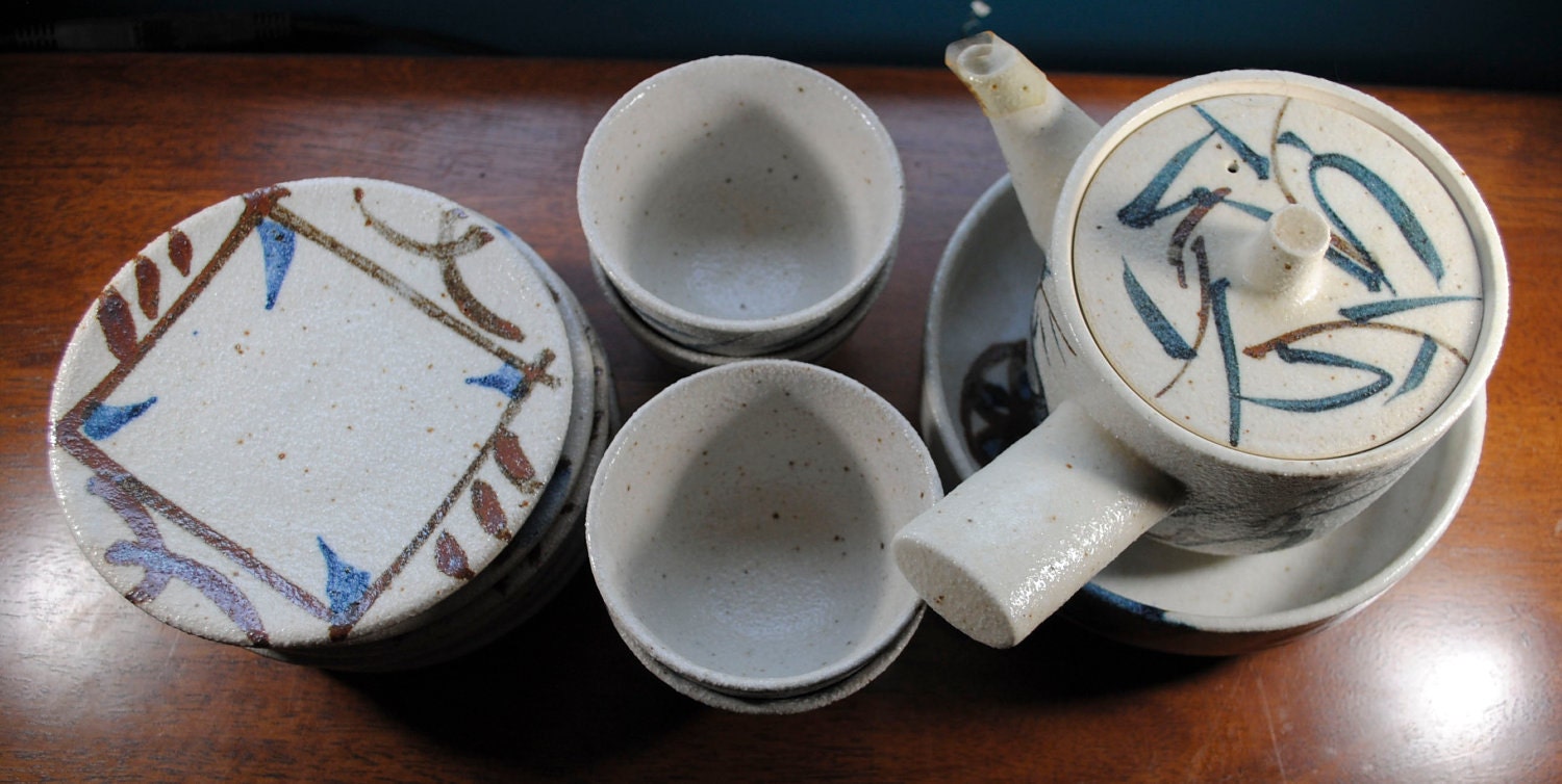 Japanese Pottery Tea Set