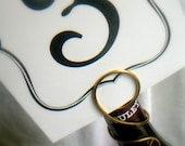 Wine Bottle Table Number Holder for Weddings, Parties, Bridal Shower, 25pcs