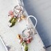 Sage Green Pearl Earrings muted pastel colors shabby chic