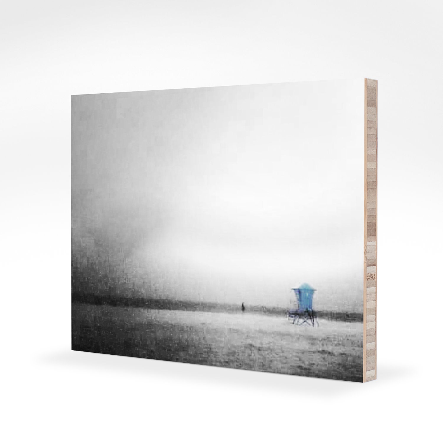 East Beach 8x12 fine art print on eco bamboo, ocean landscape, modern home decor