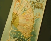 2 Pieces The Adventures of Mr. Tom Plump Booklet and Victorian Fashion Costume Card Paper Ephemera Antiques