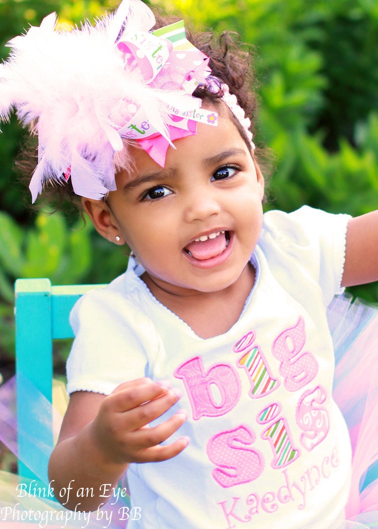 Over The Top Boutique Bow -- BIG SISTER bow -- Darling Little Bow Shop