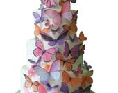 The Rachel - 30 Edible Butterflies - Edible Cake Topper - Cake Decorations, Cake Making Supply, Baking Supplies