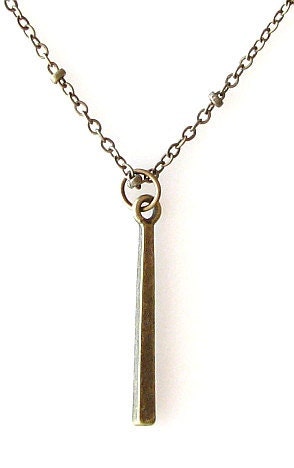 bar necklace, everyday necklace, simple necklace, layering necklace short necklace for layering