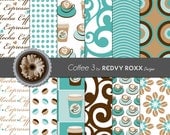 Printable Coffee 3 Patterns