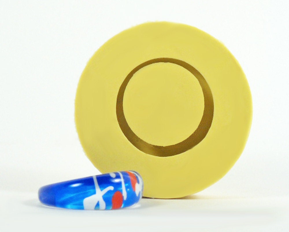 Resin Ring Mold Size 7 DE226 - Flexible Silicone Mold - Crafts, Jewelry, Resin, PMC, Soap, Food, Scrapbooking, Polymer Clay, Push Mold