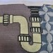 Sink Giant Pillow / Handmade, needlepoint