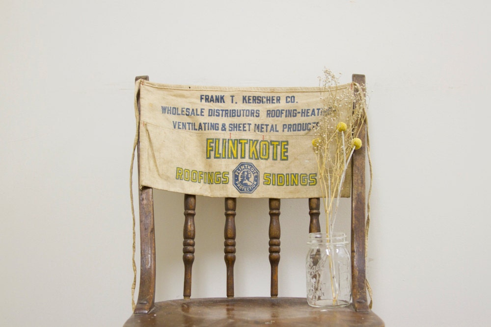 Vintage Flintkote Carpenters Apron
