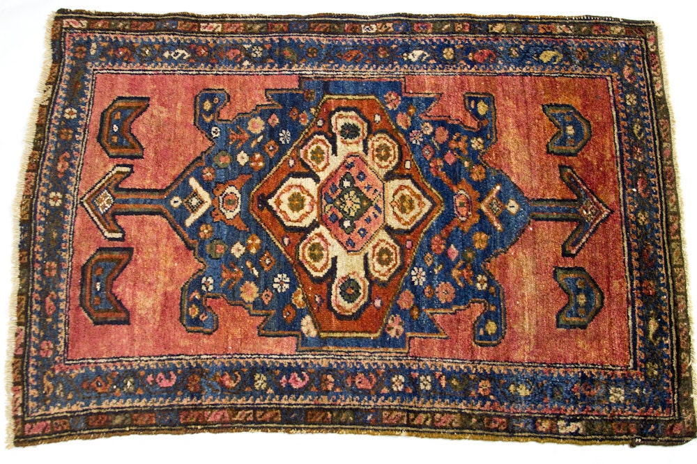 Jewel Rose Vintage Persian Rug