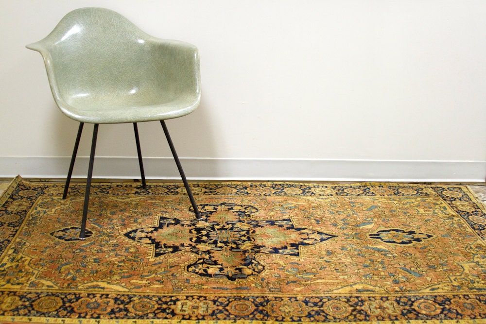 Circa 1890 Antique Ferahan Sarouk Persian Rug