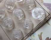 12 Vintage Glass Buttons