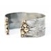 20% off for May Continental Divide Adjustable Bracelet- Sterling Silver Fold Form Organic Bronze Pebble Adjustable Versatile Cuff