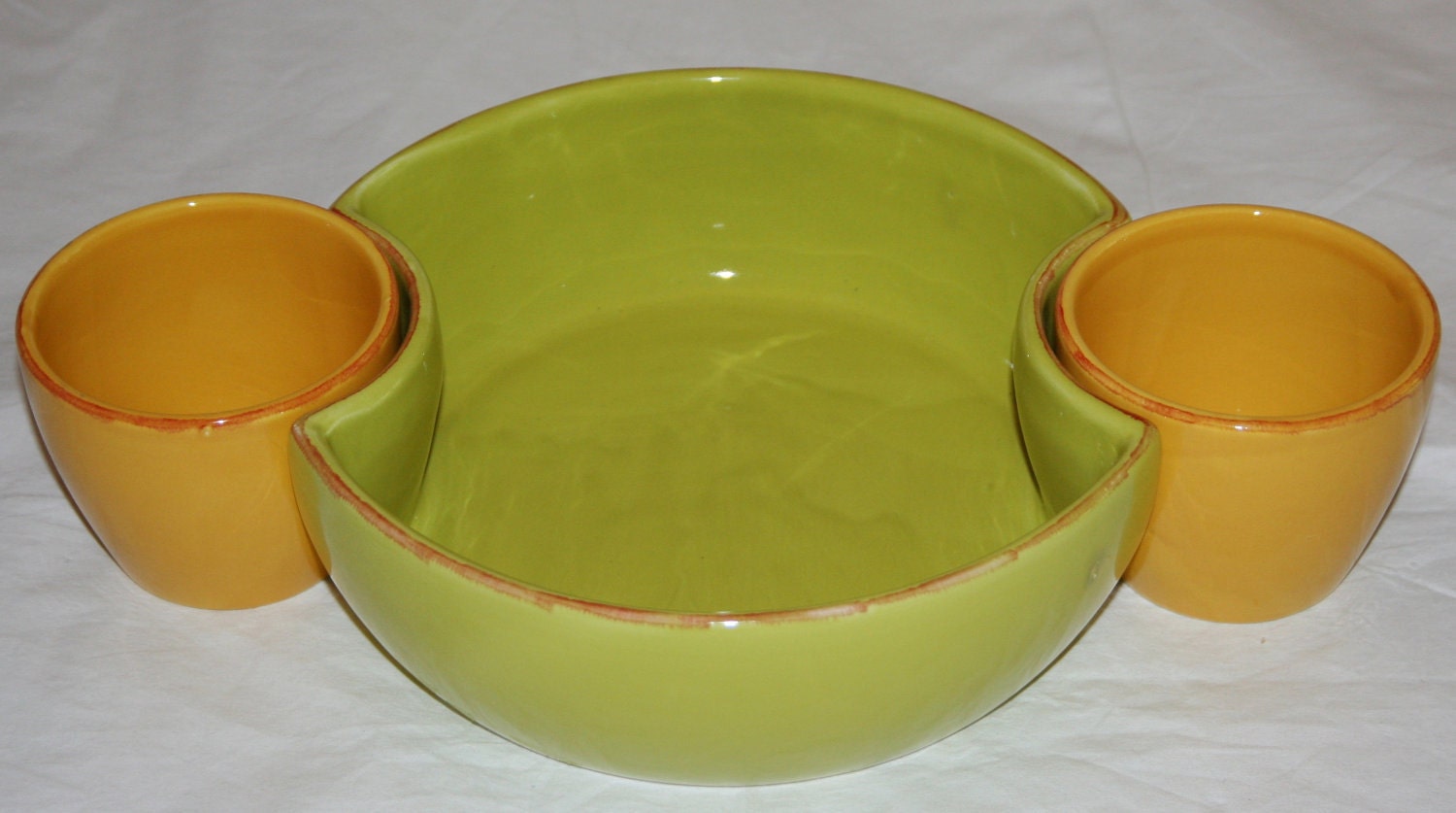 Retro Ceramic Stoneware Chip Dip Desert Pepper Trading Co