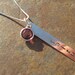 Vertical Bar Sterling Silver Faith Pendant