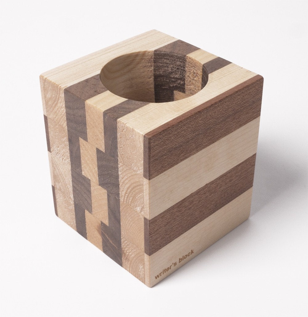 Pencil stand holder writers block