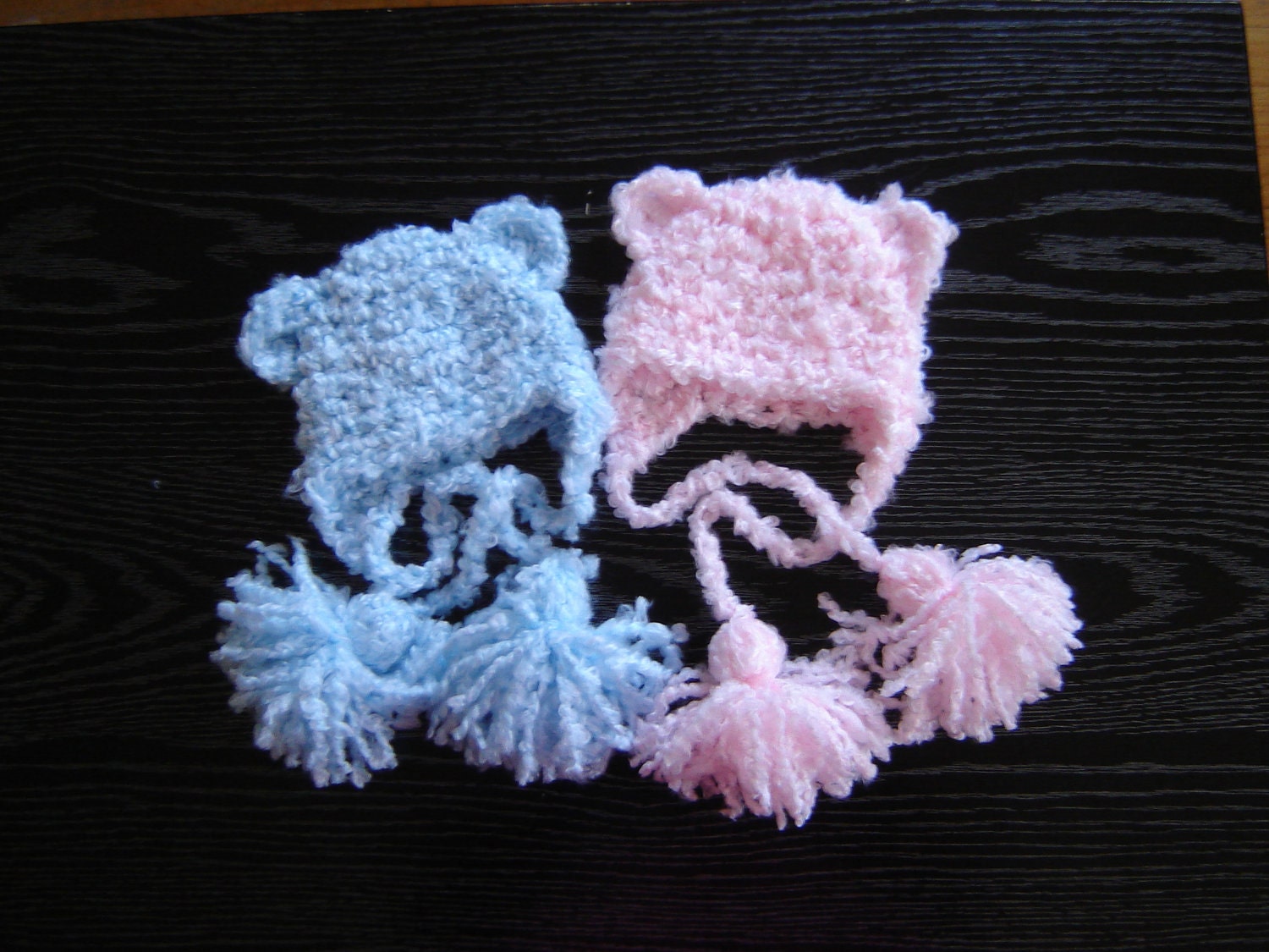 2  Baby Bear Crochet Hats