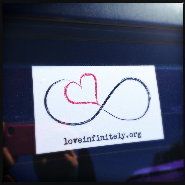 Love Infinitely Vinyl Sticker