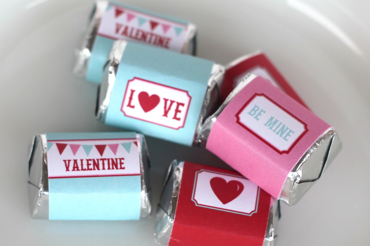 Printable Valentine's Day Mini Candy Wrappers