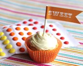 Printable SWEET Flags for Cupcakes or straws Il_170x135