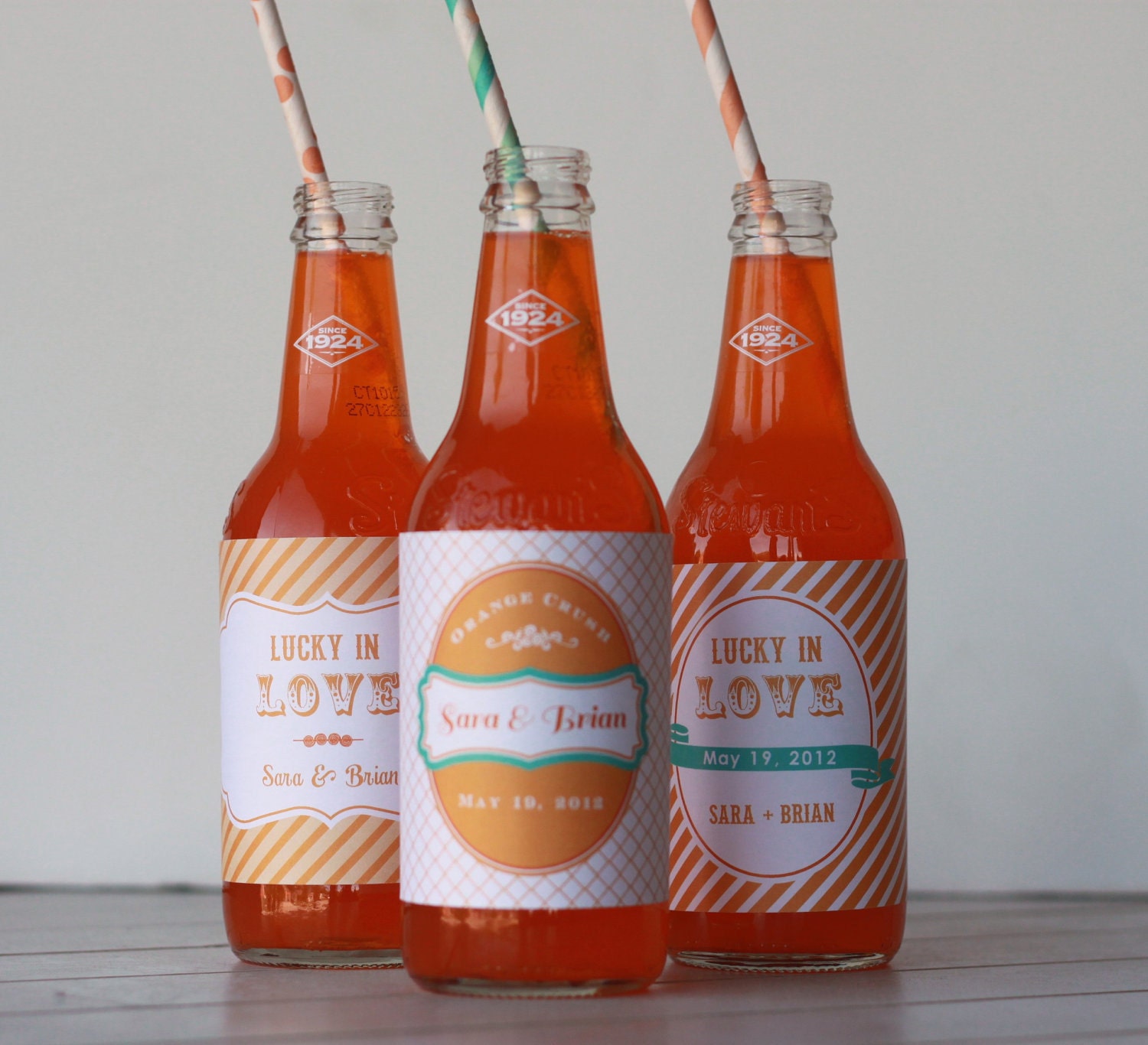 50 Custom Designed and Printed Wedding favor Soda Bottle Labels Il_570xn