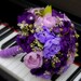 Wedding Bridal Paper Flower Bouquet - Purple Peony Paper Flowers