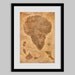 Jurassic Park - Map - Poster - Sepia - 13x19