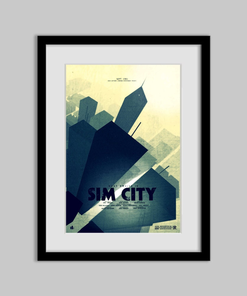 Sim City - Poster - 13X19
