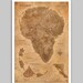 Jurassic Park - Map - Poster - Sepia - 13x19