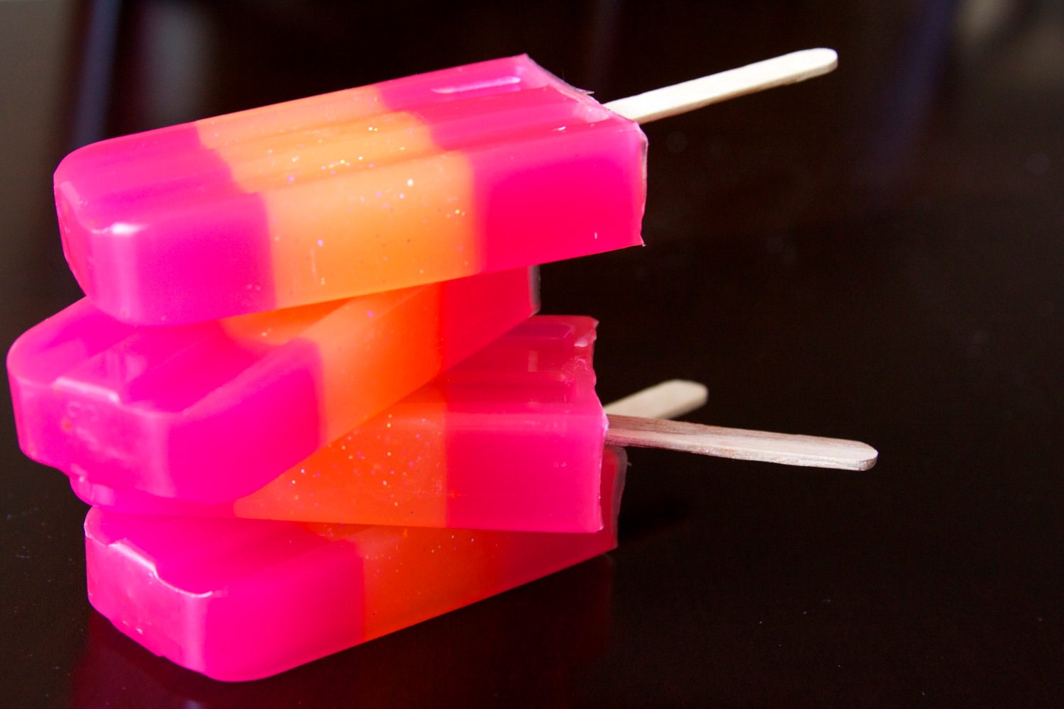Popsicle Soap- Apricot Freesia Popsicle Soap - Glycerin Soap