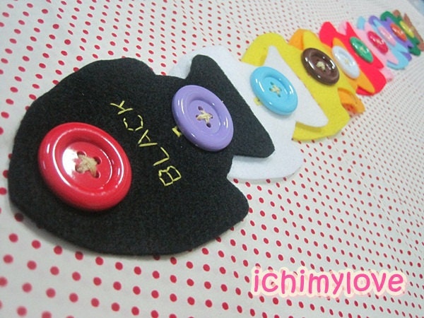 Felt toys, Large Size Button Practice Toy: Fish set, toddler learning, educational toys, preschool toys, Eco-friendly toys