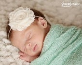 Baby Headband - PICK 10 YOU CHOOSE - Baby Headbands - Newborn Headbands - Shabby Chic Rosette Headband - Baby Girl Headbands - Photo Prop