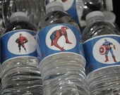 Water Bottle Labels:  Super Hero