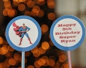 Cupcake Topper:  Super Hero