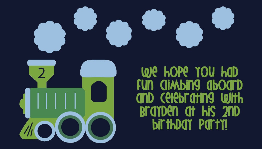 Birthday Tag:  Train