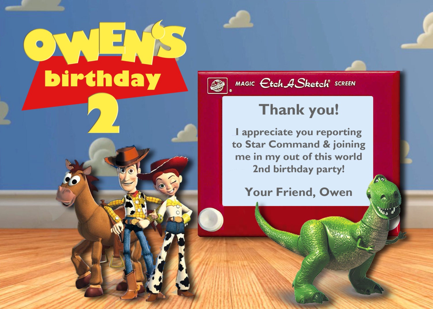 Thank You Card: Toy Story