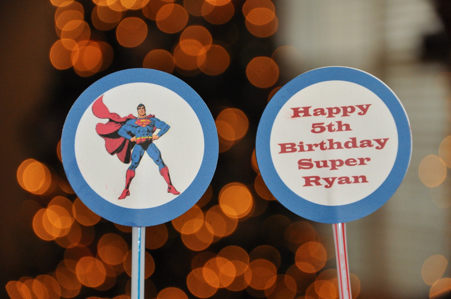 Cupcake Topper: Super Hero