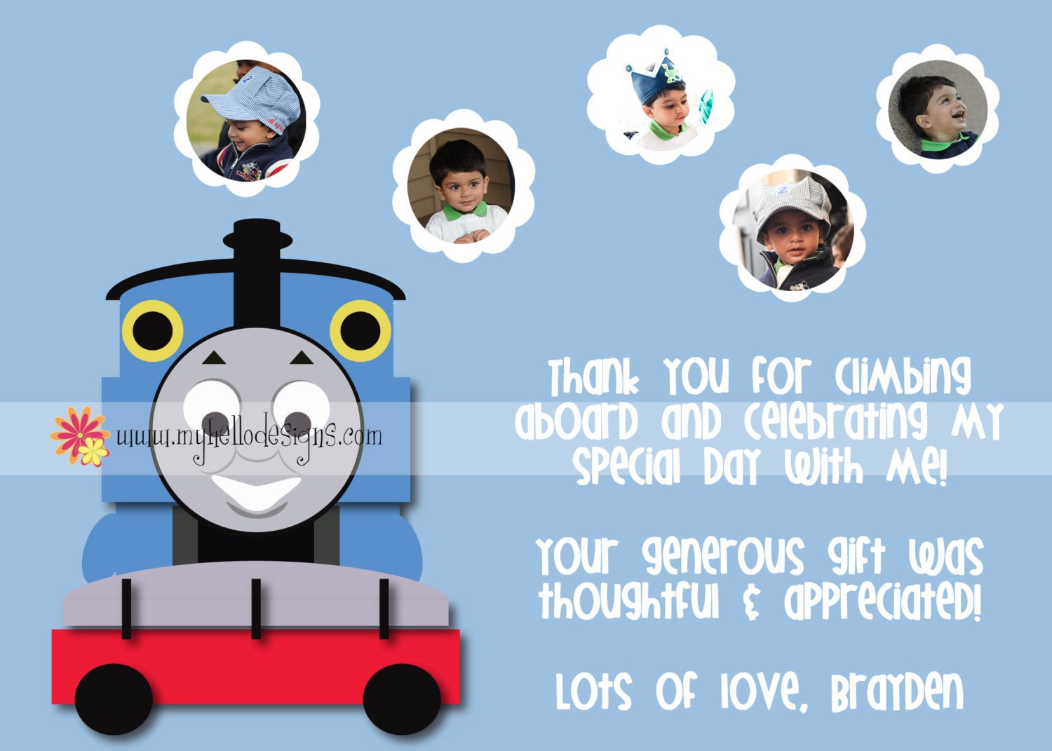 Thank You Card: Thomas the Train