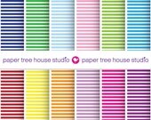 Digital Papers - Preppy Stripes in 12 colors- Twelve 8.5 x 11 inch Print Ready Files