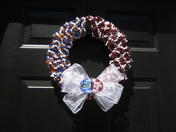 USF Bulls Green Bay Packers Beaded Wreath Custom Any Team