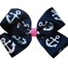 Large DG Delta Gamma Sorority Anchor Hair Bow